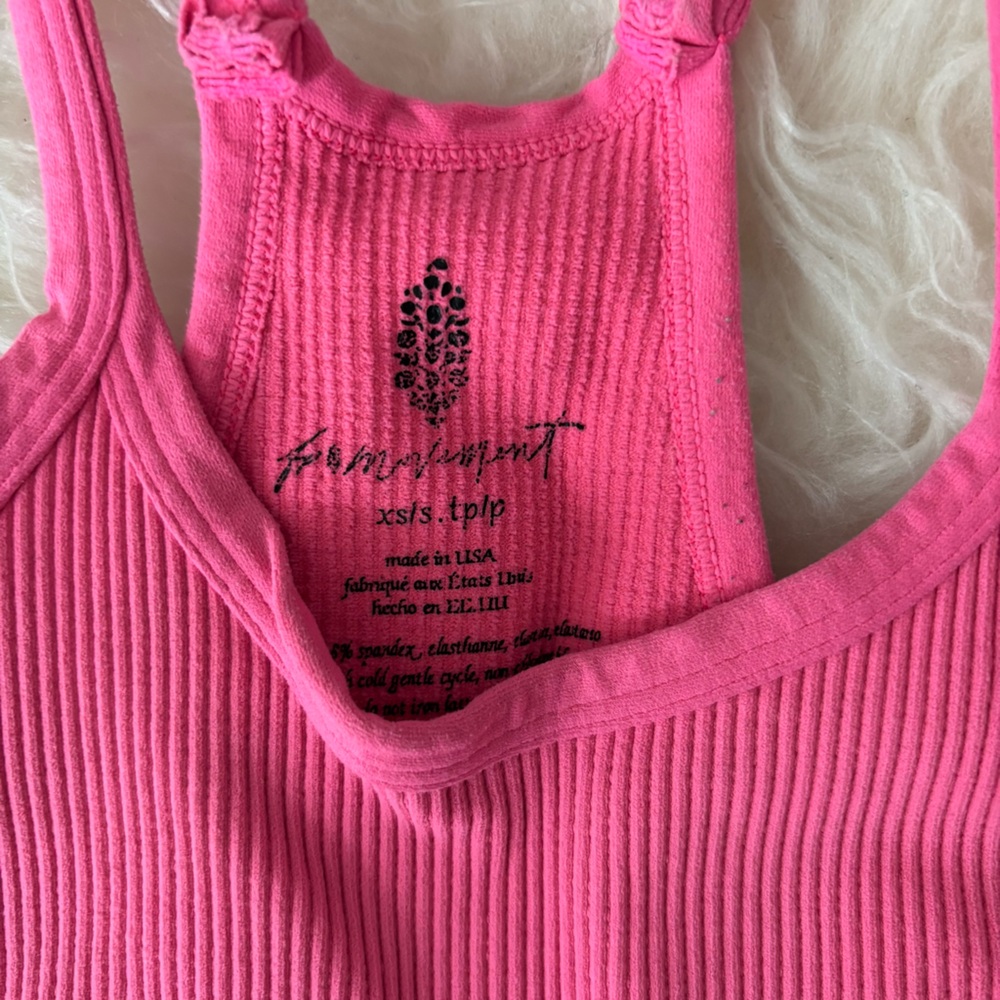 FP Movement Pink Happiness Runs Crop Top in hot pink - Picture 5 of 8